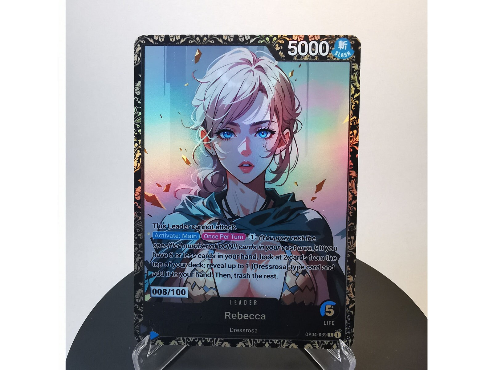 Rebecca Leader LIMITED Champion Edition – Karte One Piece