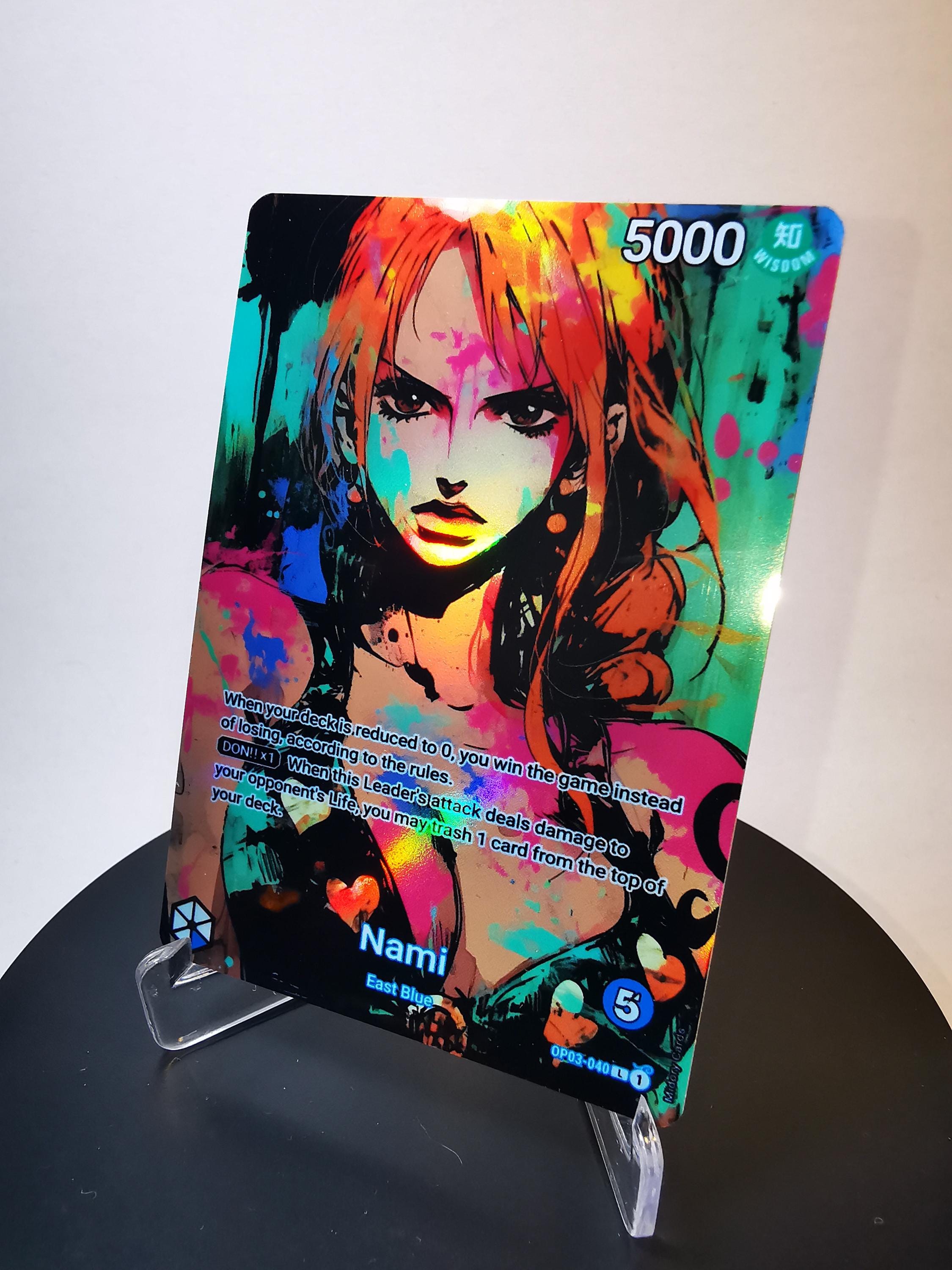 NAMI Custom Leader OP03 – Colour Smash Edition- Karte One NAMI Custom Leader OP03 – Colour Smash Edition- Karte One