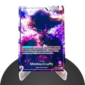 LuffyLeader OP05 Custom - Karte One Piece - HYPER-Gloss Vollholo Folie