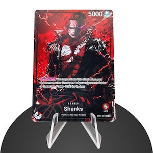 Shanks OP09 Custom Leader – Karte One Piece - HYPER-Gloss Full Holo Foil