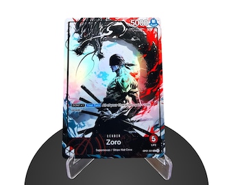 Zoro Leader RED OP01 Custom – Karte One Piece - Hyper-gloss Full