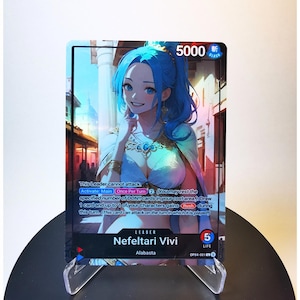 Vivi Custom Header OP04 - Karte One Piece Custom - HYPER-Gloss Vollholo Folie