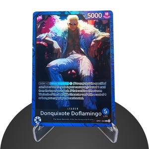 Doflamingo Custom Guide OP01 - Karte One Piece Custom - HYPER-Gloss Voll Holo Folie