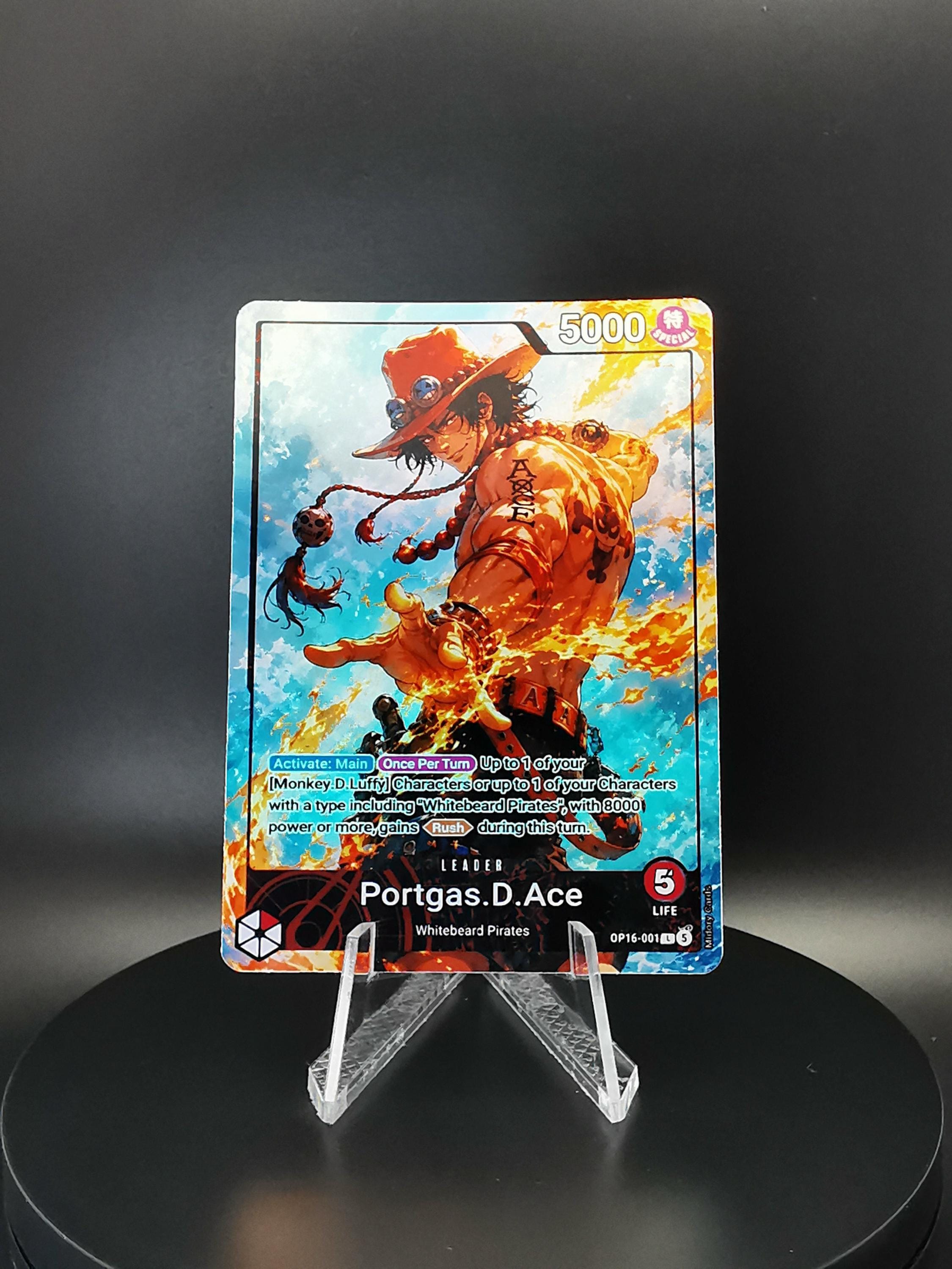 One Piece Tcg Ace Leader Proxy - Etsy