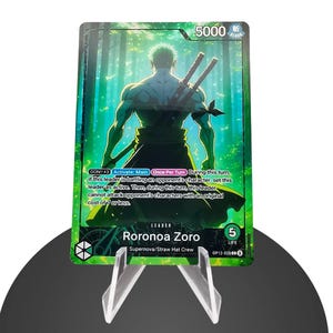 Zoro OP12 Custom - Karte One Piece - HYPER-Gloss Vollholo Folie