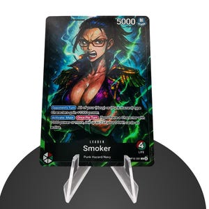 Smoker Leader OP10 Custom – Karte One Piece - HYPER-Gloss Full Holo Foil