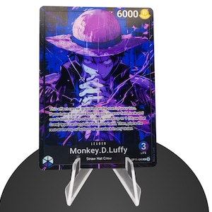 Luffy Leader OP11 Custom – Karte One Piece - HYPER-Gloss Full Holo Foil