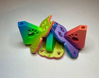 Rainbow Kitty Wand Holder