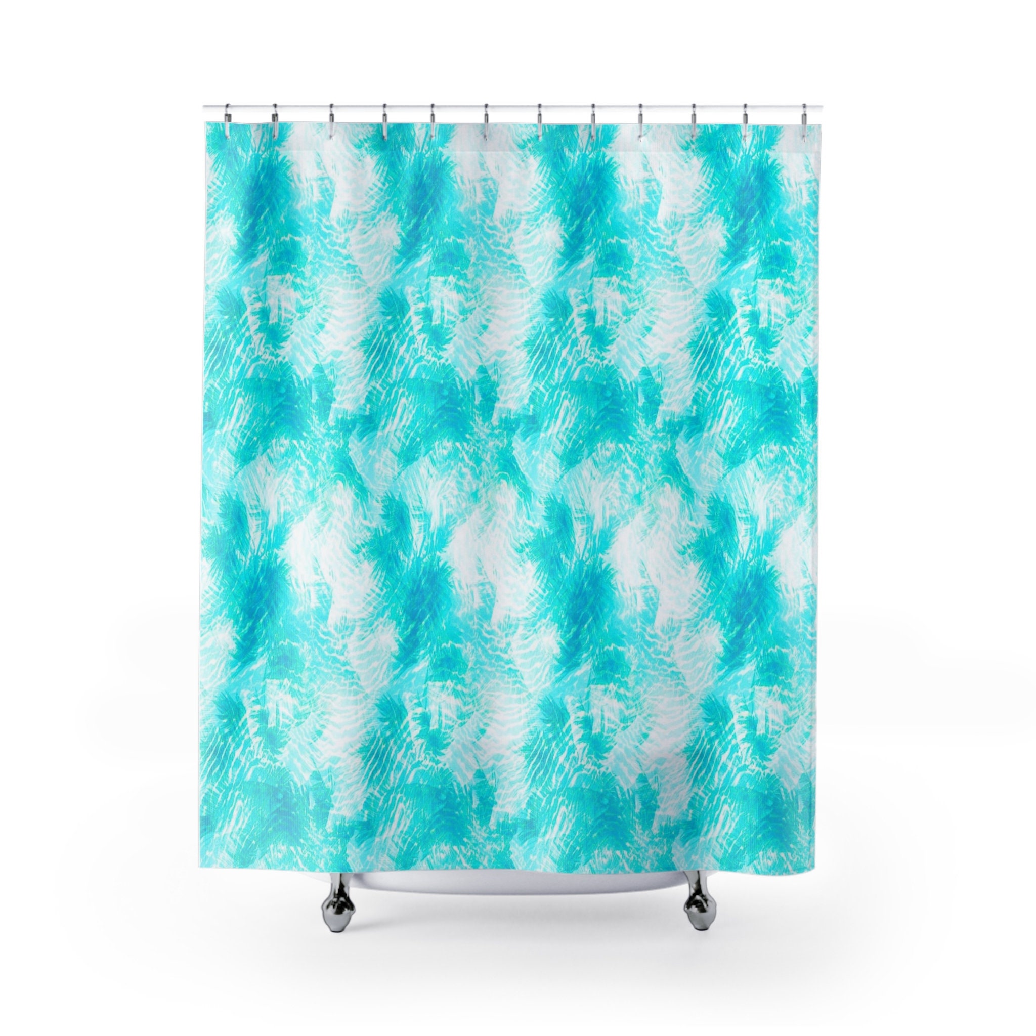 Wave Pattern Shower Curtains Etsy