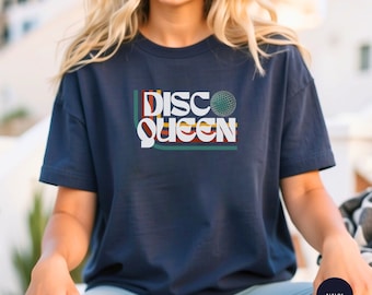 Disco Queen T-shirt, Retro T-shirt, Vintage T-shirt, Disco Kärlek, Dans T-shirt, Disco Fever T-shirt