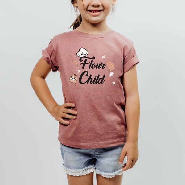 Flour Child T-Shirt, Kids Baking Shirt, Gift for Kids, Kids Apparel, Baking and Cooking Shirt