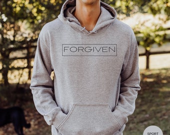 Forgiven Hoodie, Christian Sweatshirt, Gift For Her, Gift For Him, Jesus Hoodie, Forgiven Sweatshirt