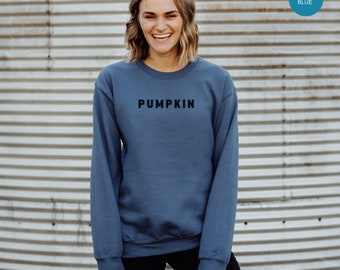 PUMPKIN Crewneck, Halloween Shirt, Family Matching Shirts, Fall Apparel, Gift for Parent, Halloween Costume Shirt