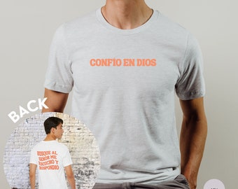 Confío en Dios T-Shirt, Christian Apparel, Spanish T-Shirt, Worship Shirt, Psalm 34 Shirt