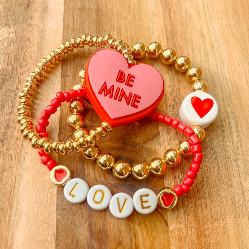 Valentine's Day Bracelet Stacks Etsy