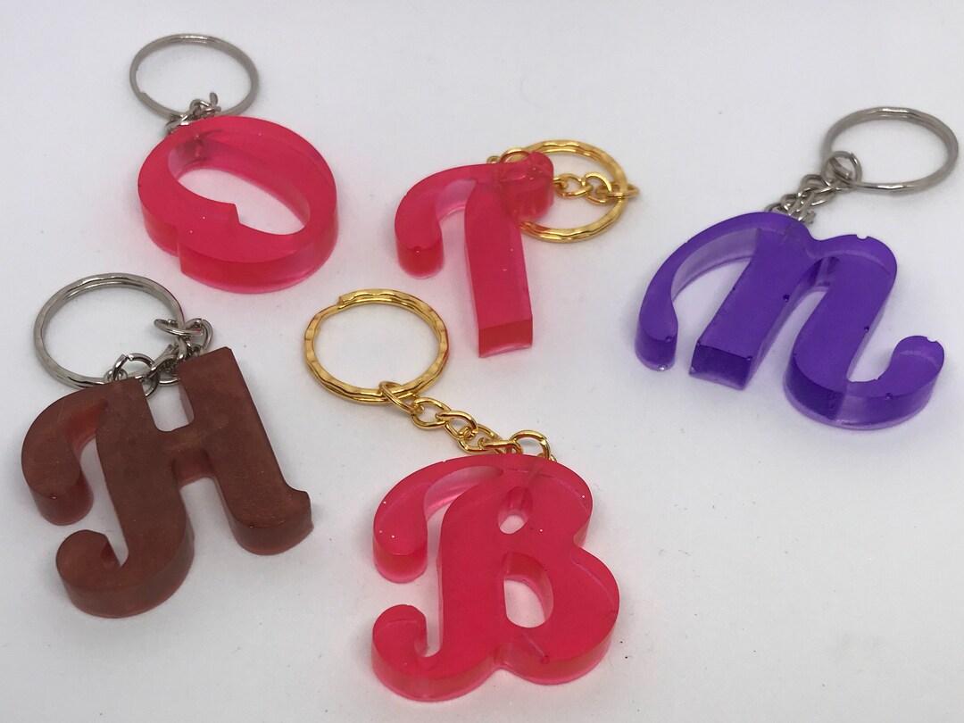 Alphabet Key Rings - Etsy