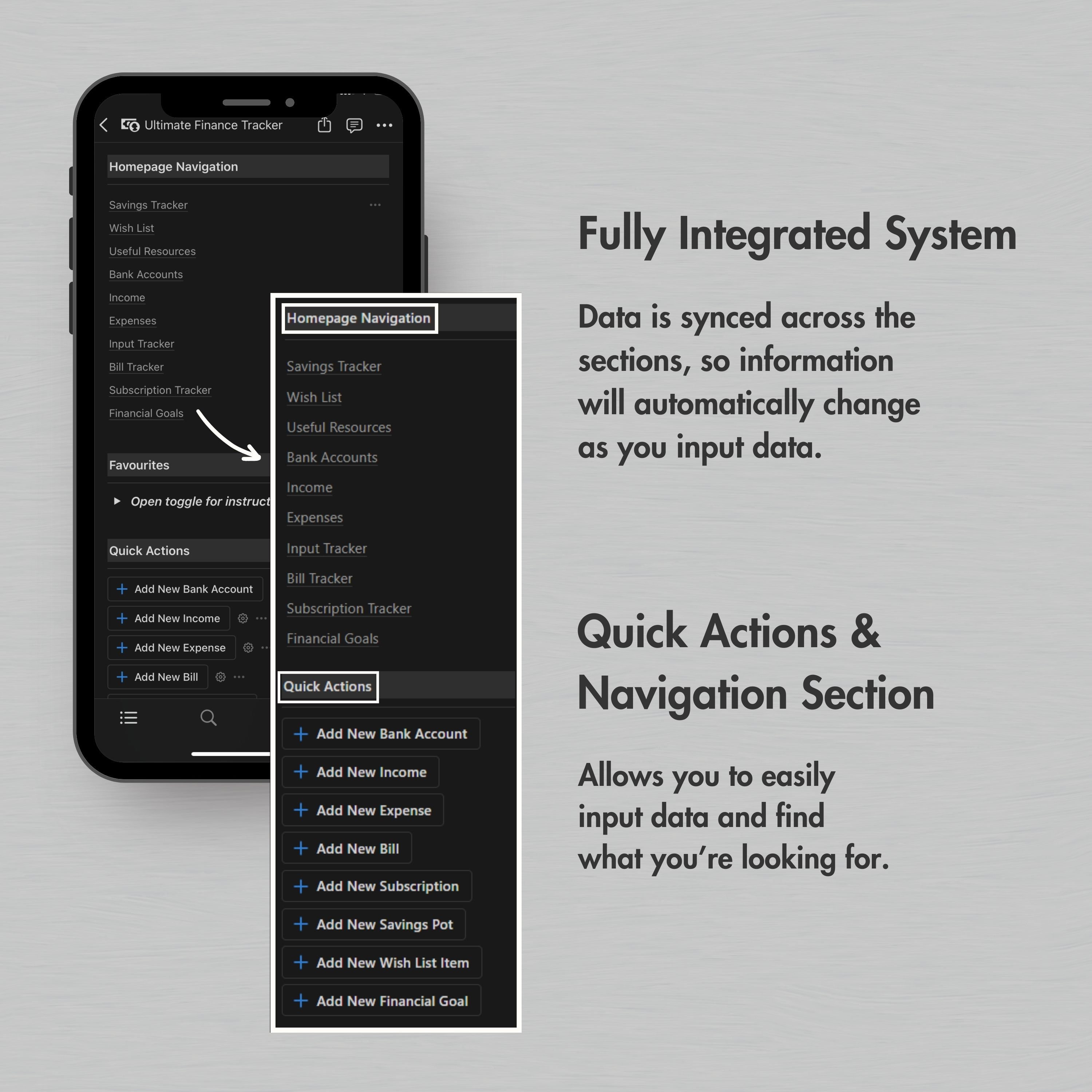 Notion Template Personal Finance Tracker Budget Tracker, Dark Mode ...