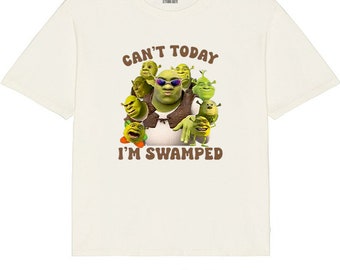 Divertente SHREK Big Face non posso oggi sono sommerso l maglietta unisex