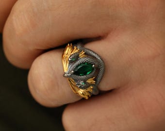 Anello Barahir in oro e nero, regalo di San Valentino per lui