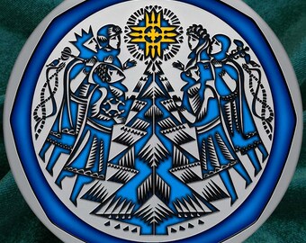 Silver coin "New Year's toy" • Новорічна іграшка / 10 hryvnas / 2024 year