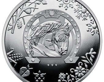 Year of the Horse. Nickel silver coin • Ukrainian coin • Монета Рік коня / 5 hryvnas / Souvenir coin NBU