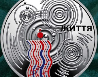 Silver coin "A drop of life" • Крапля життя / 10 hryvnas / 2024 year