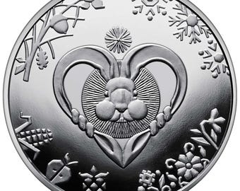 Year of the Cat (Rabbit) • Ukrainian coin • Монета Рік кота (кролика) / 5 hryvnas / Souvenir coin NBU