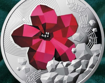 Silver coin Chervona Ruta — the voice of generations • Срібна монета Червона рута - голос поколінь / 10 hryvnas / Ukrainian coin / 2026