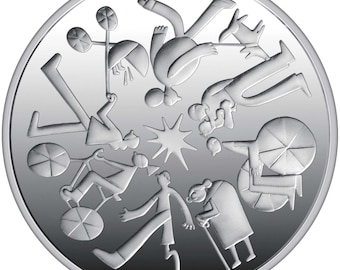 Accessibility. Commemorative coin of Ukraine • Ukrainian coin • Монета Безбар’єрність / 5 hryvnas / Souvenir coin of the NBU