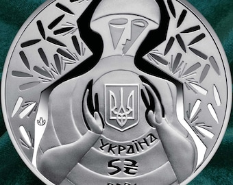 Silver coin "Neither bullet nor saber!" • Срібна монета Ні куля, ні шабля! / Ukrainian coin / 10 hryvnas / 2024
