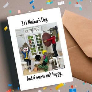 Printable Happy Mother's Day Card Funny Silly Greeting Card Wife Mom Digital Download Mothers ...
