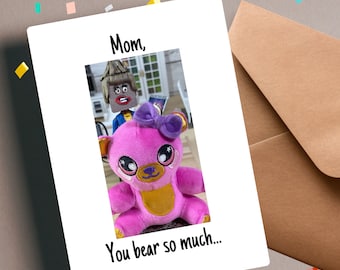 Printable Happy Mother's Day Card Funny Silly Greeting Card Wife Mom ...