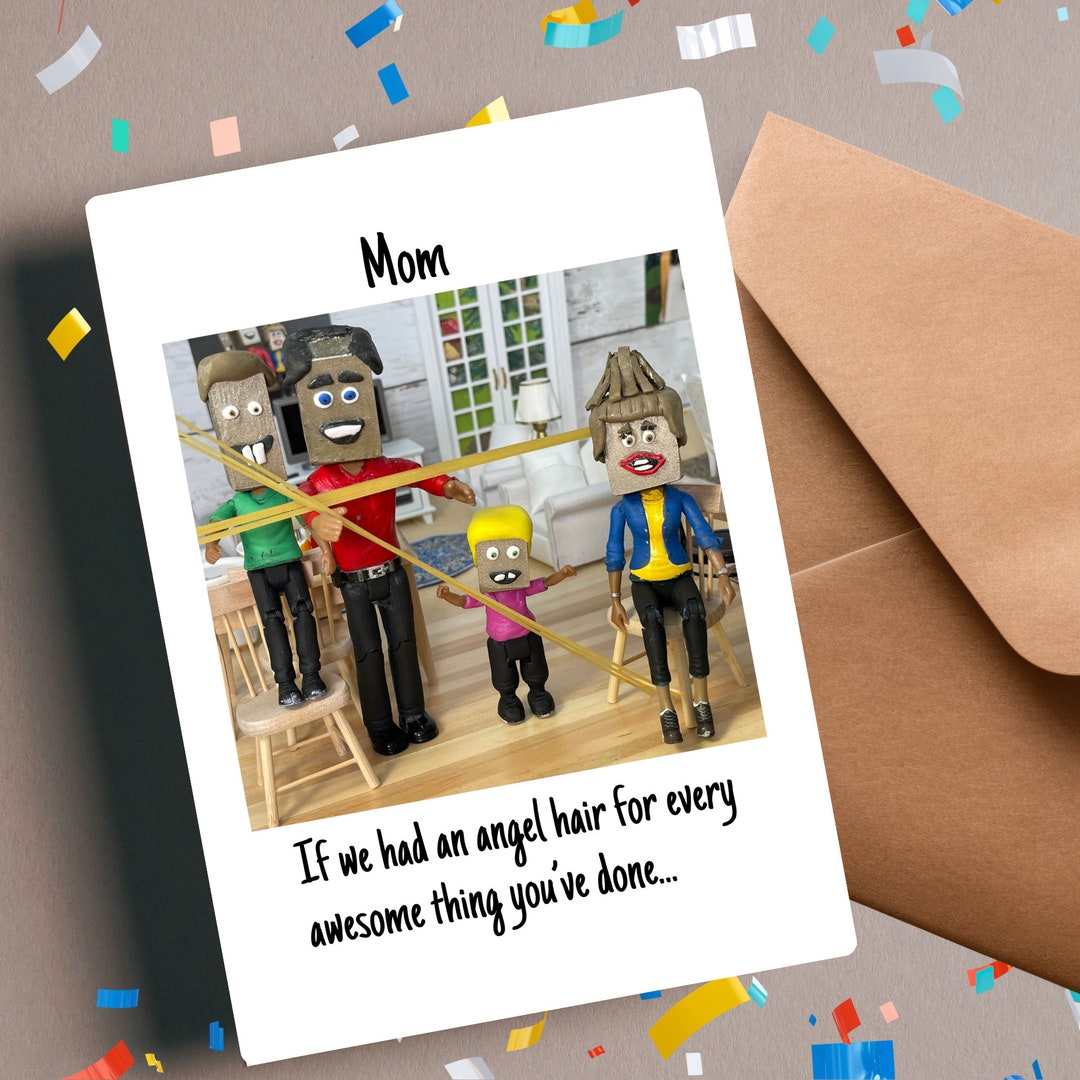 Printable Happy Mother's Day Card Funny Silly Greeting Card Wife Mom Digital Download Mothers ...
