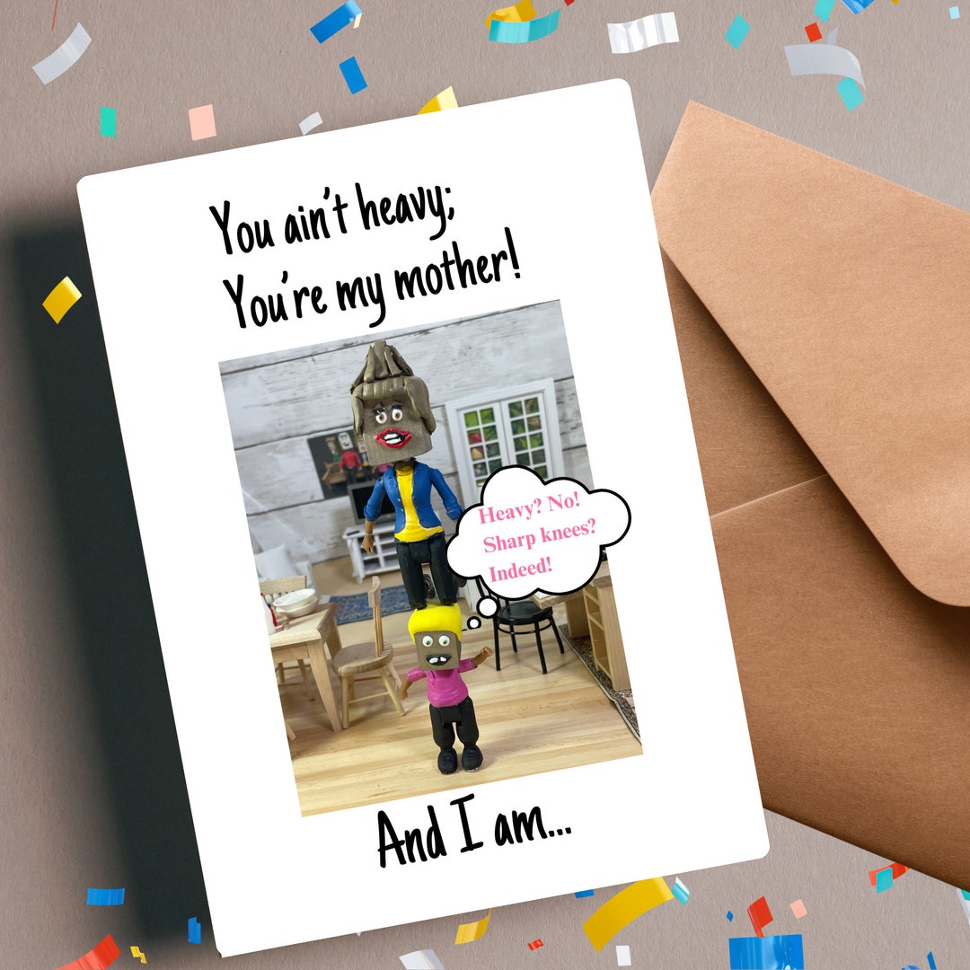 Printable Happy Mother's Day Card Funny Silly Greeting Card Wife Mom Digital Download Mothers ...