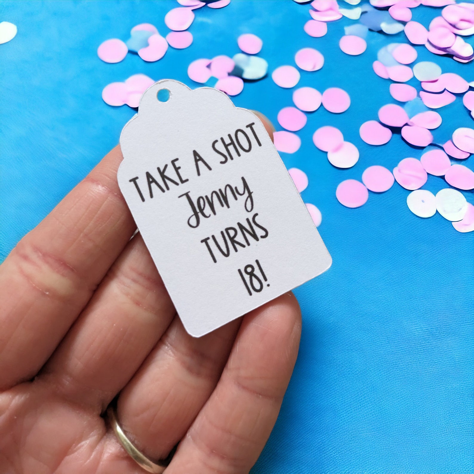Birthday Take a Shot Tags Adult Birthday Party Labels Birthday Party ...