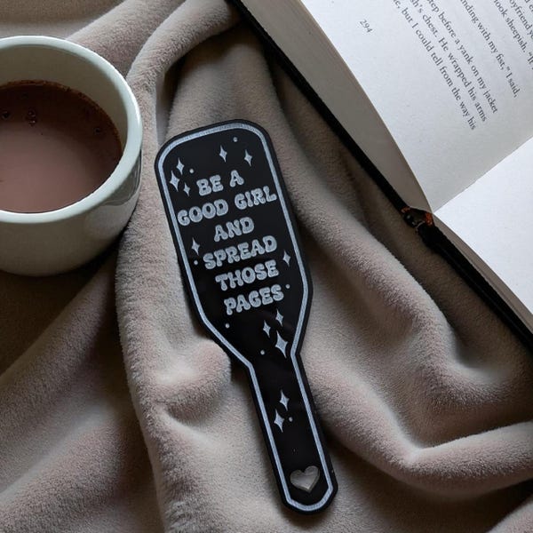 Spanking Paddle Shaped Bookmark Spread Those Pages Naughty Bookmark Good Girl Bookish Gift For Smut Reader Naughty Reading Gift