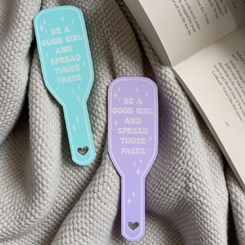 Spanking Paddle Shaped Bookmark Spread Those Pages Naughty Bookmark ...