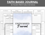 Faith Based Journal – Prayer, Bible Study & Scripture (Printable)