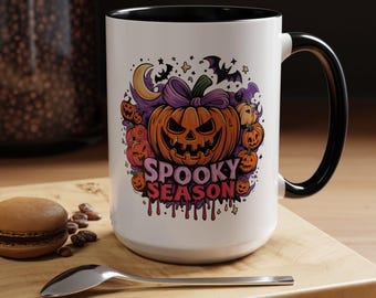 Taza de calabaza de temporada de Halloween - Taza de café de Halloween