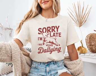 Funny Sheep Shirt – Sorry I'm Late, Farm Animal Tee