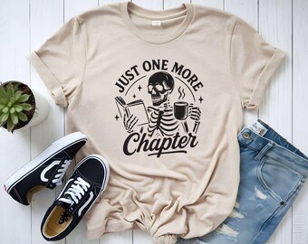Just One More Letter T-Shirt - Lustiges Buchliebhaber Grafik-T-Shirt