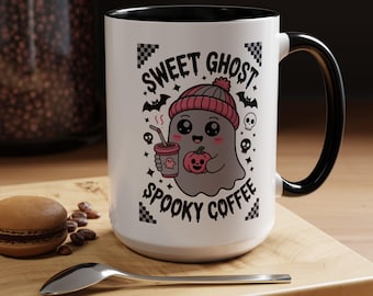 Sweet Ghost Coffee Mug – Spooky Season, Fall Halloween Cup