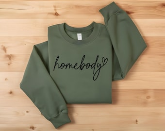 Homebody Sweatshirt - Cozy Unisex Cotton-Blend Loungewear
