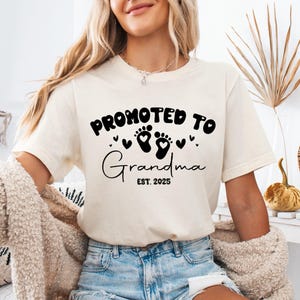 Camiseta de abuela primeriza: Ascenso a abuela, regalo para el Día de la Madre, camiseta de abuela Gigi Mimi, camiseta de abuela primeriza, camiseta de nana