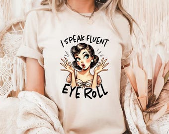Camiseta vintage sarcástica para chica: divertida y atrevida camiseta gráfica retro