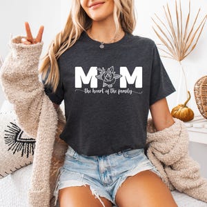 Mom The Heart Of The Family Shirt - Mom Heart Shirt, Family Love Tee, Mom Life T-shirt, Mother’s Day Shirt, Mom Appreciation Tee