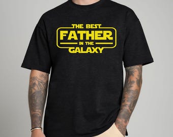 Bester Vater im Galaxie T-Shirt, Sci-Fi Papa Shirt
