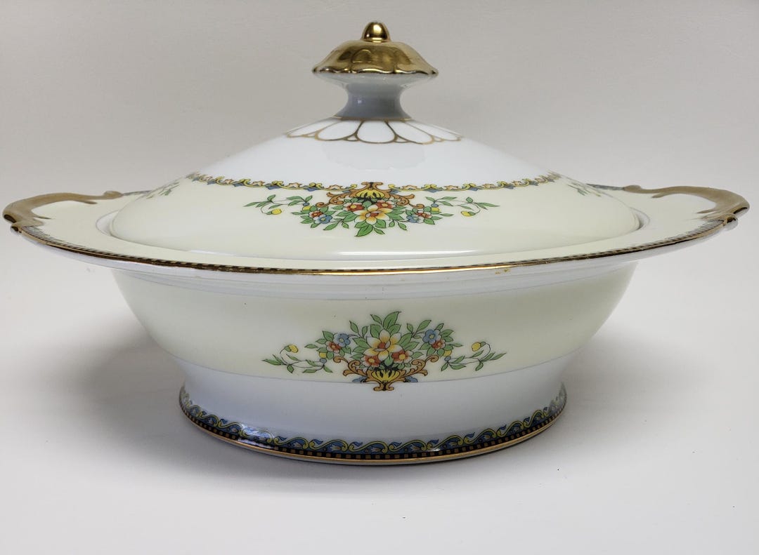 Noritake Vegetable Dish N1365 Round Covered - Etsy