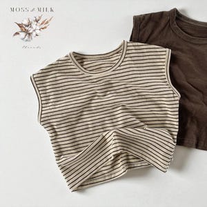 Bambus Shirts für Kinder, Basic Ärmelloses T-Shirt für Jungen, Lässige Tank Tops, Unisex T-Shirts für Kleinkinder, Weiche Kleidung für Kinder, 2 Pack