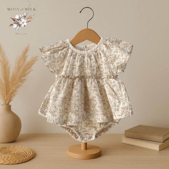 100% Cotton Baby Girl Romper